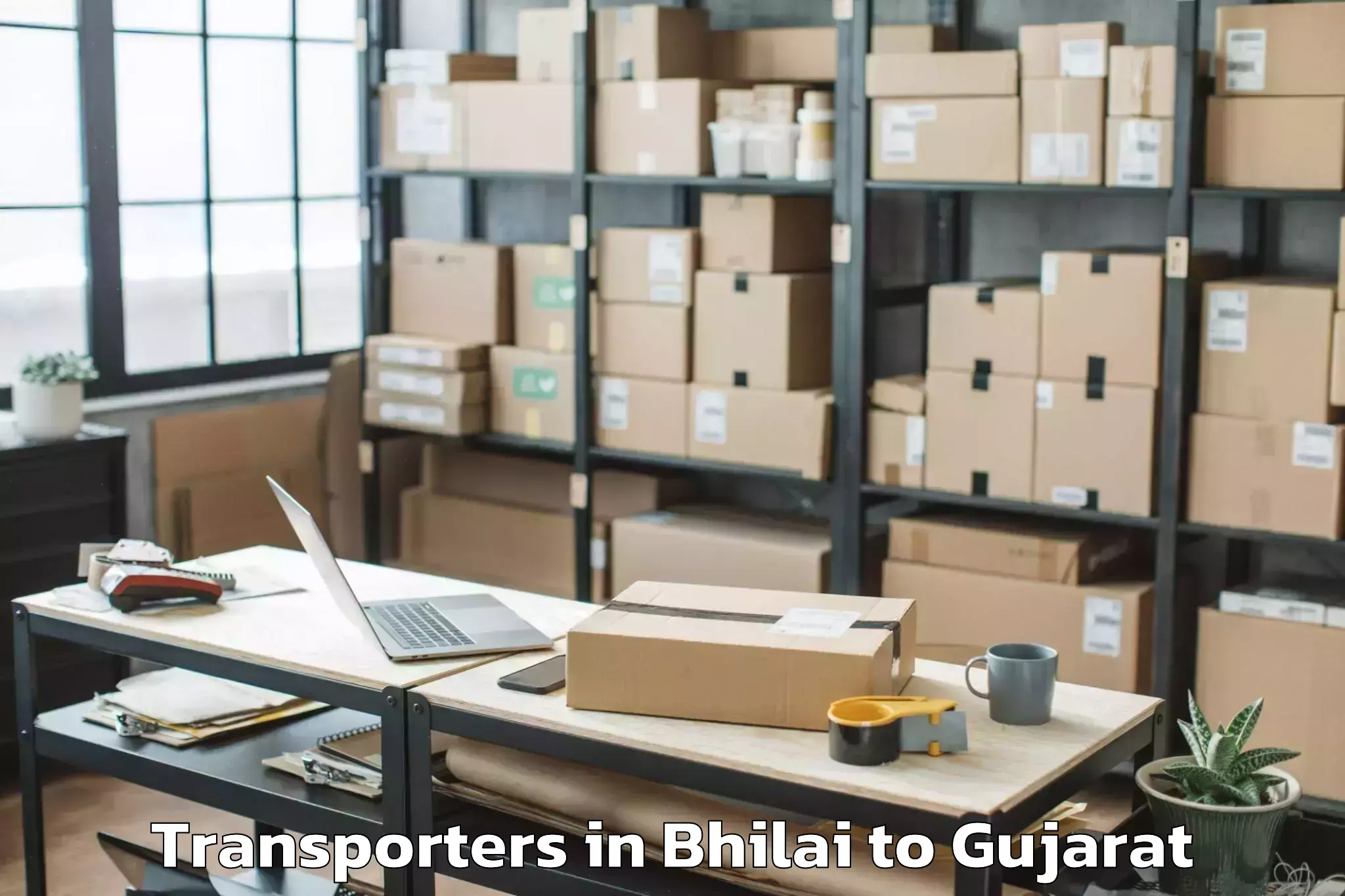 Book Bhilai to Vanthali Transporters Online